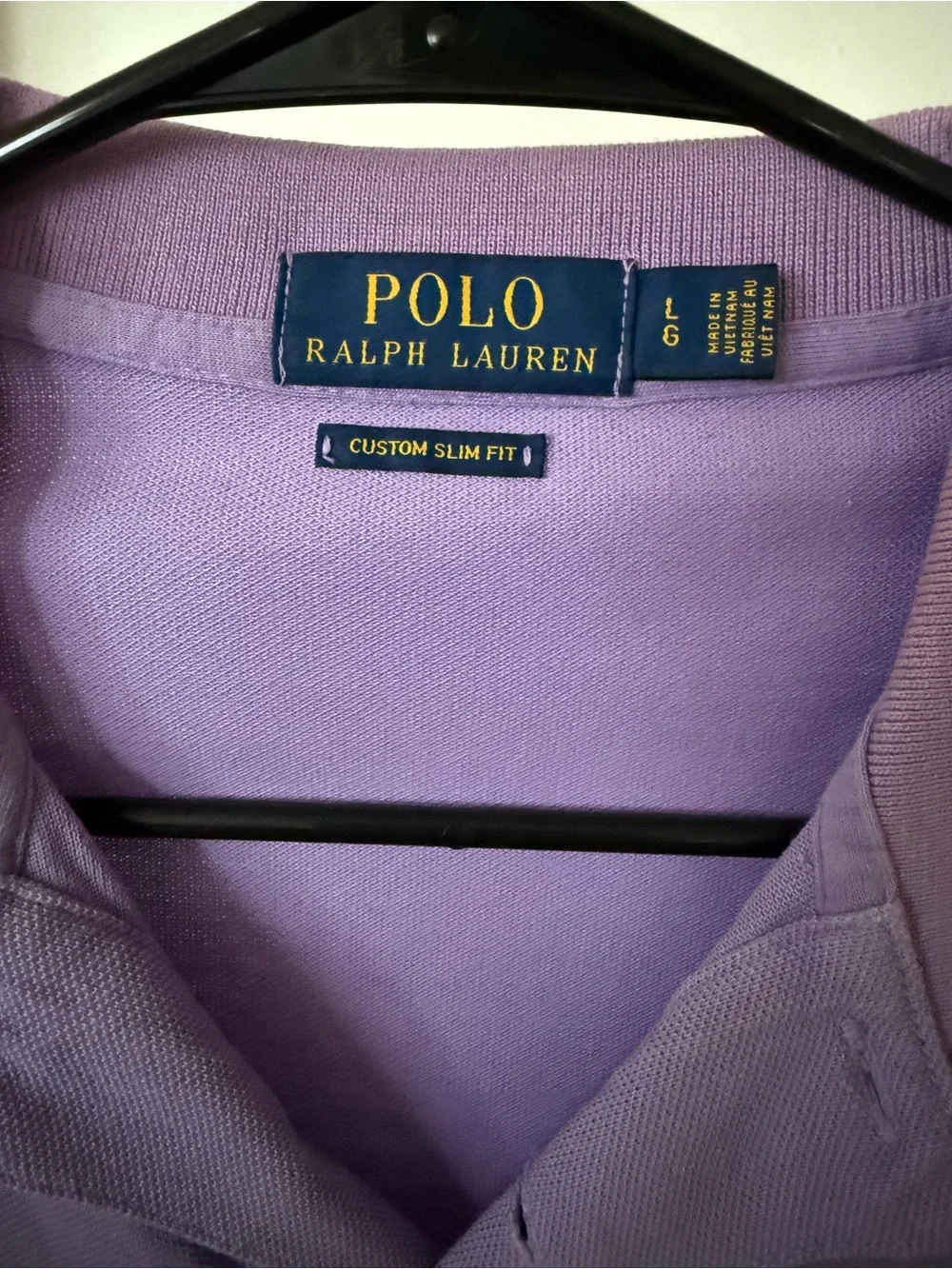 Ralph Lauren Lavender Polo Shirt with Mint Pony